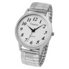 Montre Clasixx bracelet acier inoxydable argenté bracelet extensible Homme