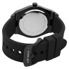 Montre bracelet silicone noir Just Watch Homme cadran bleu