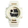 Montre Xinjia Mixte bracelet silicone blanc 43 mm