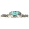 Montre bracelet acier inoxydable argenté Homme Q&Q cadran bleu 44 mm