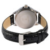 Montre Femme Alain Miller bracelet cuir synthétique noir cadran blanc