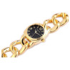 Montre Femme Excellanc bracelet métal doré cadran noir 30 mm