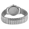 Montre Femme Clasixx bracelet acier inoxydable argenté bracelet extensible 28 mm