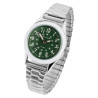 Montre Femme Just Watch bracelet acier inoxydable argenté cadran vert
