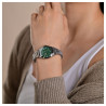 Montre Femme Just Watch bracelet acier inoxydable argenté cadran vert