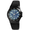 Montre Homme Q&Q noir cadran bleu 40 mm