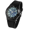 Montre Homme Q&Q noir cadran bleu 40 mm