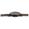 Montre Homme Alain Miller bracelet cuir synthétique brun cadran noir