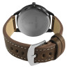 Montre Homme Alain Miller bracelet cuir synthétique brun cadran noir