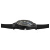 Montre Q&Q Mixte bracelet silicone noir cadran bleu