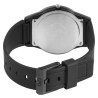Montre Q&Q Mixte bracelet silicone noir cadran bleu