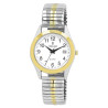 Montre Homme bracelet acier inoxydable argenté bracelet extensible 36 mm Classique