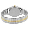 Montre Homme bracelet acier inoxydable argenté bracelet extensible 36 mm Classique