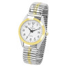 Montre Homme bracelet acier inoxydable argenté bracelet extensible 36 mm Classique
