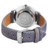 Montre Homme Excellanc bracelet cuir synthétique bleu cadran blanc