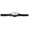 Montre Homme Just Watch bracelet acier inoxydable noir cadran argenté