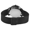 Montre Homme Just Watch bracelet acier inoxydable noir cadran argenté
