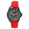 Montre Homme Just Watch bracelet silicone rouge aaron