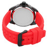 Montre Homme Just Watch bracelet silicone rouge aaron