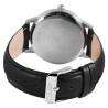 Montre Homme Just Watch bracelet cuir véritable noir cadran noir 40 mm Emerick