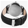 Montre Homme Just Watch bracelet cuir véritable noir cadran noir 40 mm Emerick
