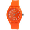 Montre Mixte Q&Q bracelet silicone orange cadran orange