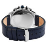 Montre Raptor Homme bracelet cuir véritable bleu arve