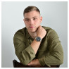 Montre Just Watch bracelet acier inoxydable Homme cadran bleu