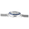 Montre Homme Raptor bracelet acier inoxydable argenté cadran bleu 42 mm