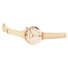 Montre Femme Excellanc bracelet cuir synthétique brun cadran blanc 35 mm