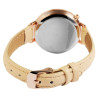 Montre Femme Excellanc bracelet cuir synthétique brun cadran blanc 35 mm