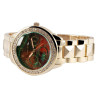Montre bracelet métal doré Excellanc Femme cadran irisé multicolore
