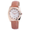 Montre Femme Excellanc dorée rose cadran nacré bracelet rosé