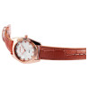 Montre Femme Excellanc dorée rose cadran nacré bracelet rosé