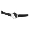 Montre Femme Excellanc bracelet cuir synthétique noir cadran bicolore noir et blanc 30 mm