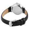 Montre Femme Excellanc bracelet cuir synthétique noir cadran bicolore noir et blanc 30 mm