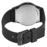 Montre bracelet silicone noir Mixte Q&Q cadran rouge