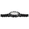 Montre Q&Q bracelet silicone noir Homme cadran blanc 43 mm