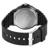 Montre Q&Q bracelet silicone noir Homme cadran blanc 43 mm