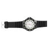 Montre Q&Q bracelet silicone noir Homme cadran blanc 43 mm