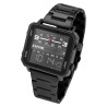 Montre Homme Raptor bracelet acier inoxydable noir fabius