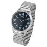 Montre Homme Q&Q bracelet acier inoxydable argenté bracelet extensible