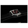 Montre Raptor Femme bracelet cuir véritable noir cadran rouge