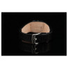 Montre Raptor Femme bracelet cuir véritable noir cadran rouge