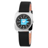 Montre Femme Raptor bracelet cuir véritable noir cadran noir