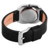 Montre Femme Raptor bracelet cuir véritable noir cadran noir