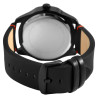 Montre bracelet cuir véritable noir charley Homme Raptor