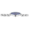 Montre Homme bracelet acier inoxydable argenté Q&Q cadran bleu 40 mm