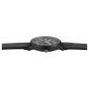 Montre bracelet cuir synthétique noir Homme Alain Miller cadran noir 47 mm