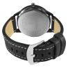 Montre bracelet cuir synthétique noir Homme Alain Miller cadran noir 47 mm